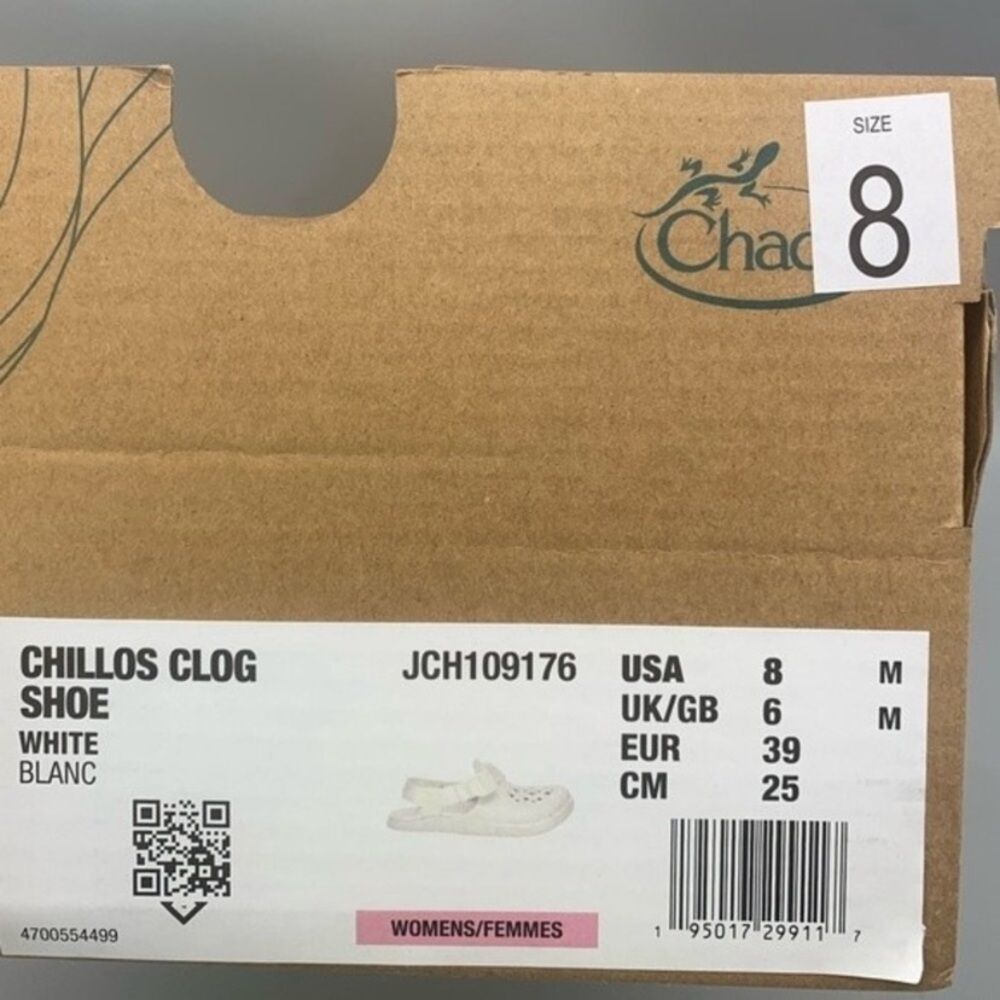 Chaco Women's Chillos 'White' Clogs Sandals Slides Shoes - Size: 8 - Picture 13 of 14